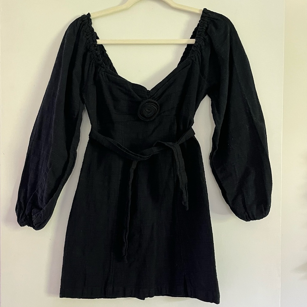 Free People Black Mini Dress